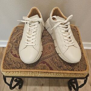 Nera Men's Arco Off White Leather Sneakers Size 8